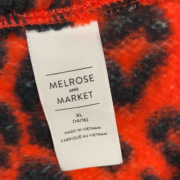 Melrose and Market Kids' Faux Shearling 1/4 Zip Pullover XL New With Tags - Picture 3 of 5